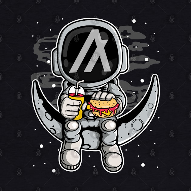 Astronaut Fastfood  Algorand ALGO Coin To The Moon Crypto Token Cryptocurrency Wallet Birthday Gift For Men Women by Thingking About